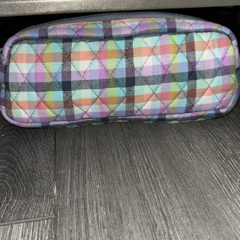 Vera Bradley Plaid Quilted Cosmetic Bag